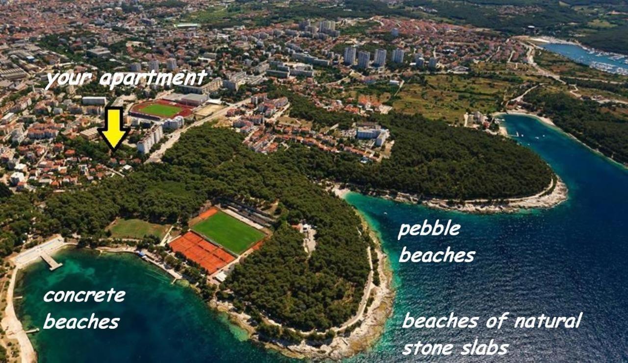 Villa Valkane Pet Friendly 150M From The Stunning Valkane Beach, City Indoor Pools-Fitness And City Mall Pula Exteriör bild